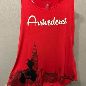 Disney Epcot Italy Arrivederci Minnie Tank Top Shirt